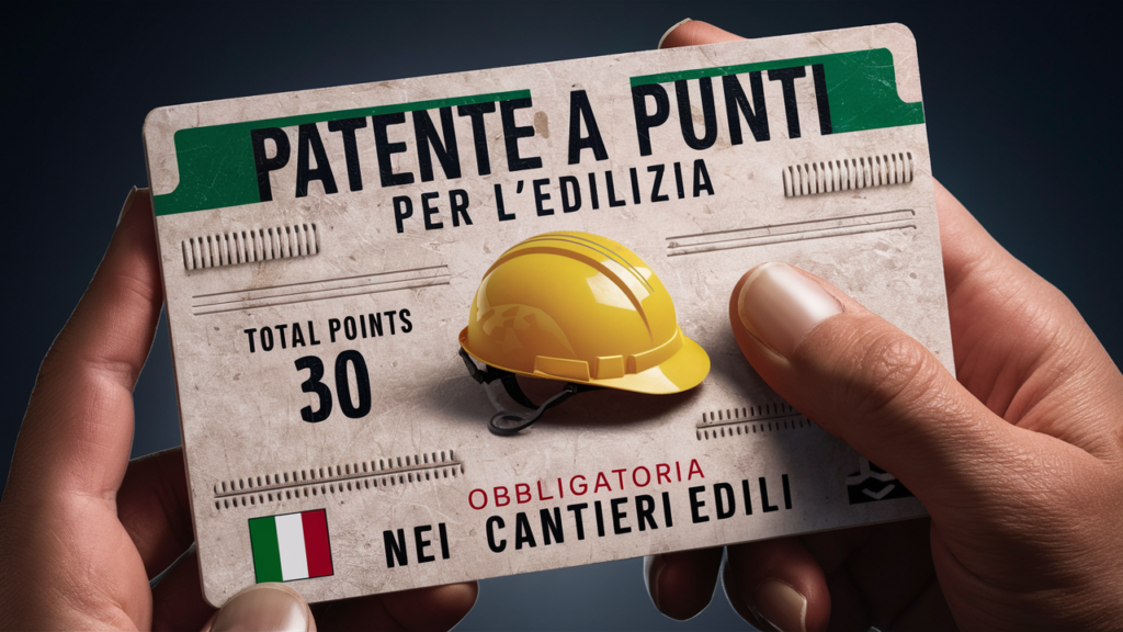Patente a punti per l'edilizia